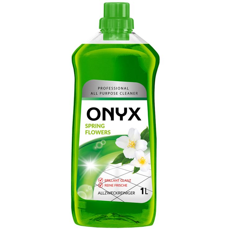 Засіб для миття підлоги універсальний Весняні квіти, Onyx Professional 1 л