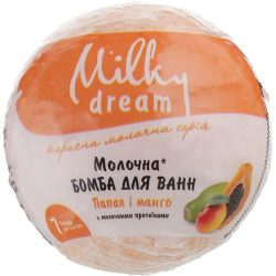 Бомба для ванн молочна «Папая і Манго», Milky Dream 100 г