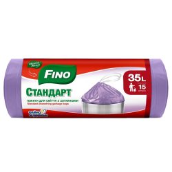 Пакети для сміття з затяжками, Fino 35 л 15 шт