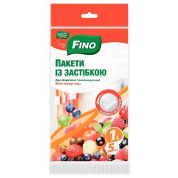 Пакети-слайдери для зберігання, Fino 1л 5 шт