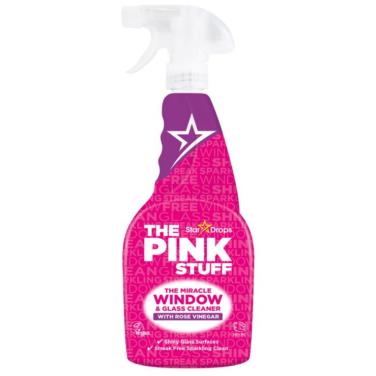 Рожевий оцет для миття вікон, Pink Stuff 750 мл
