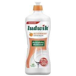 Рідина для миття посуду Персик, Ludwik 900 мл