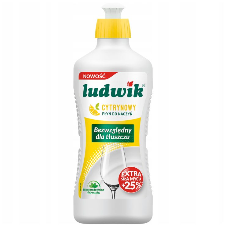 Рідина для миття посуду Лимон, Ludwik 450 мл