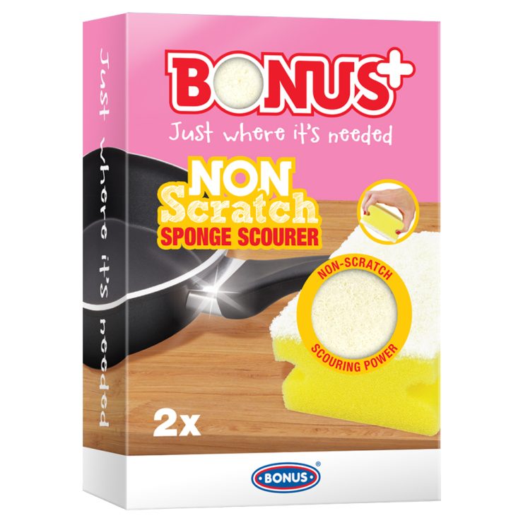 Губка для миття посуду, BONUS 2 шт.