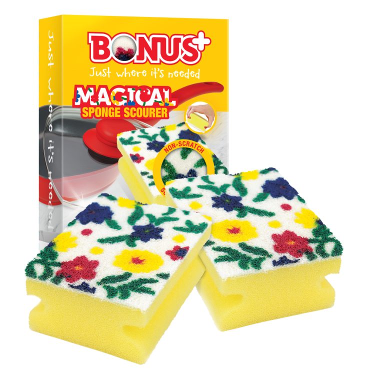 Губка для миття посуду, BONUS 2 шт.