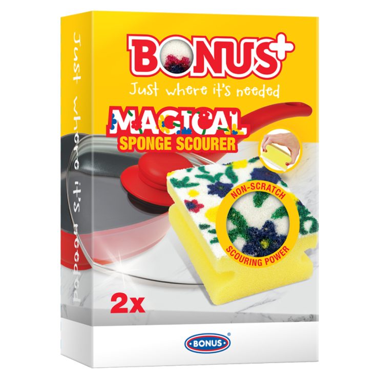 Губка для миття посуду, BONUS 2 шт.