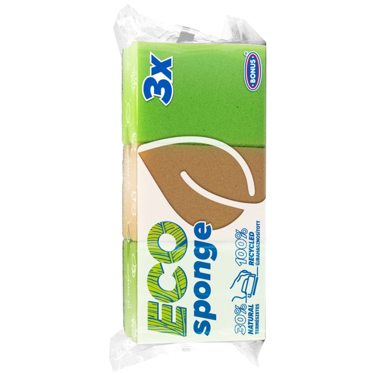 Губка ECO для миття посуду, BONUS 3 шт.