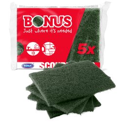 Губка для чищення абразивна, BONUS 5 шт