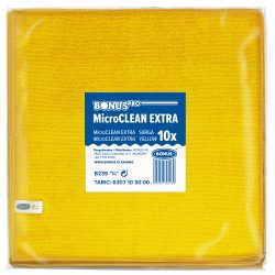 Ганчірка мікрофібра 40*40 ЖОВТА, BONUS 10 шт.