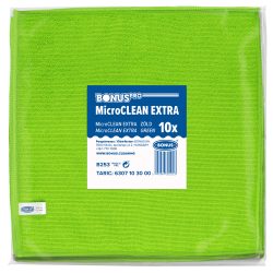 Ганчірка мікрофібра 40*40 ЗЕЛЕНА, BONUS 10 шт.