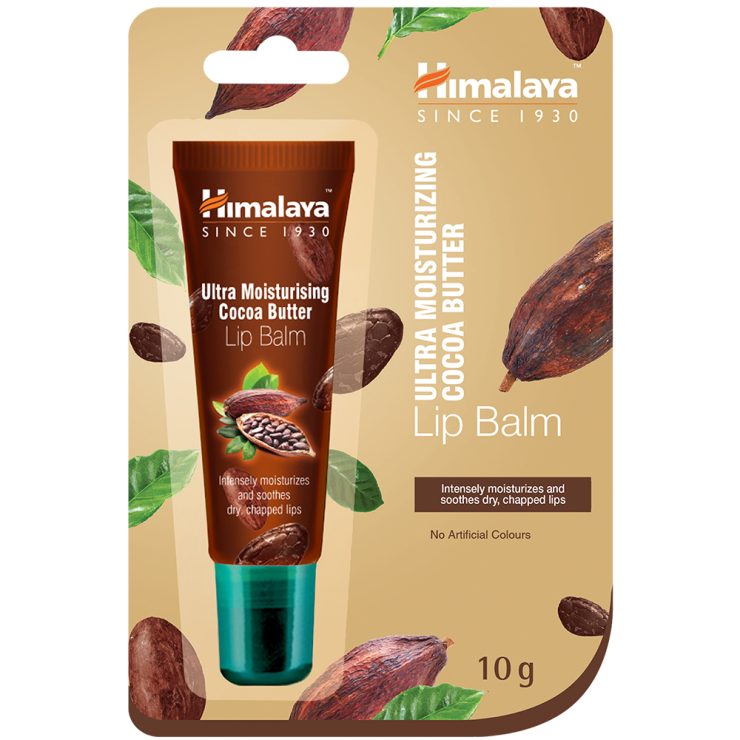 Бальзам для губ зволожуючий з олією какао, Himalaya Herbals 10 г