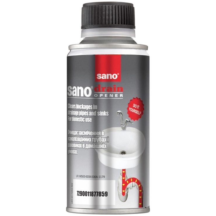 Засіб для прочищення каналізаційних труб, Sano 200 г