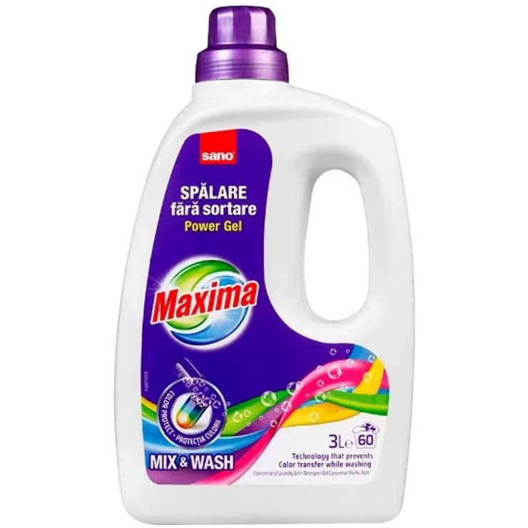 Концентрований гель для прання Mix & Wash, Sano 3 л