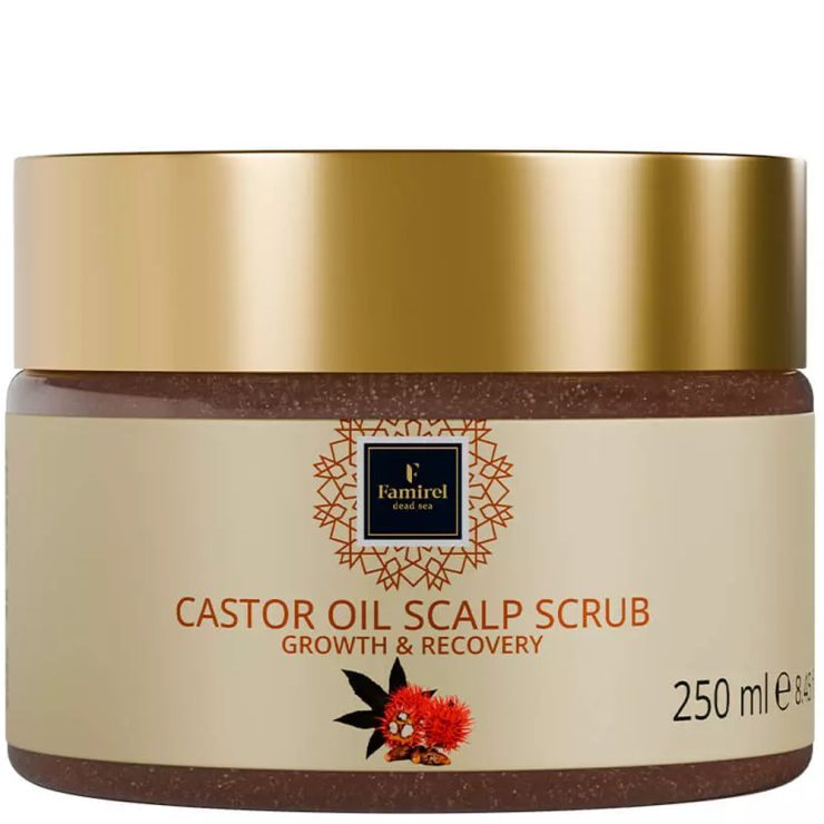 Скраб для шкіри голови з касторовою олією Castor Oil, Famirel 250 мл