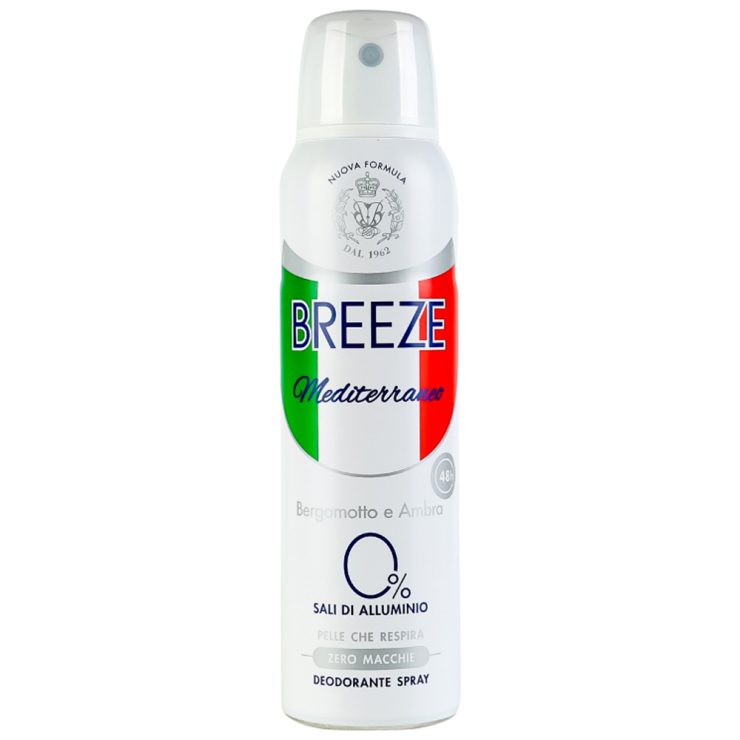 Дезодорант для тіла в аерозольній упаковці MEDITERRANEO, Breeze 150 мл