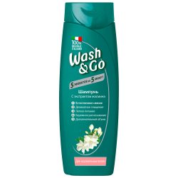 Шампунь з екстрактом жасміну для нормального волосся, Wash&Go 200 мл