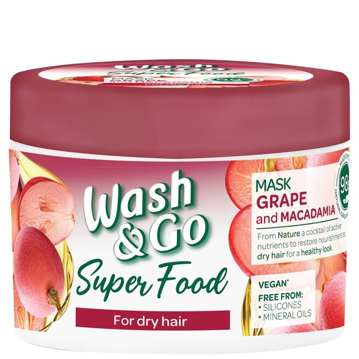 Маска для волосся з виноградом та макадамією, Wash&Go 300 мл