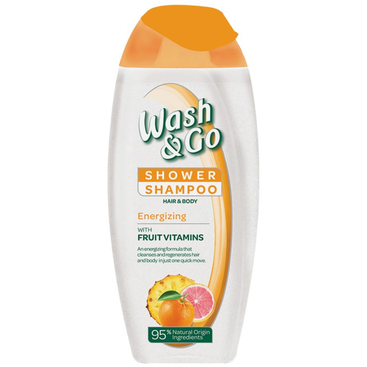 Шампунь-гель для душу 2в1 Енергія вітамінів та фруктів, Wash&Go 250 мл