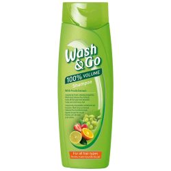 Шампунь з екстрактами фруктів для всіх типів волосся Wash&Go, 360 мл