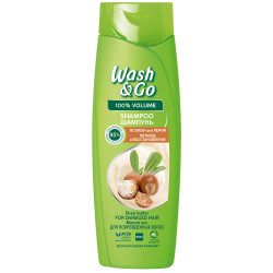 Шампунь з олією ши для пошкодженого волосся, Wash&Go 360 мл