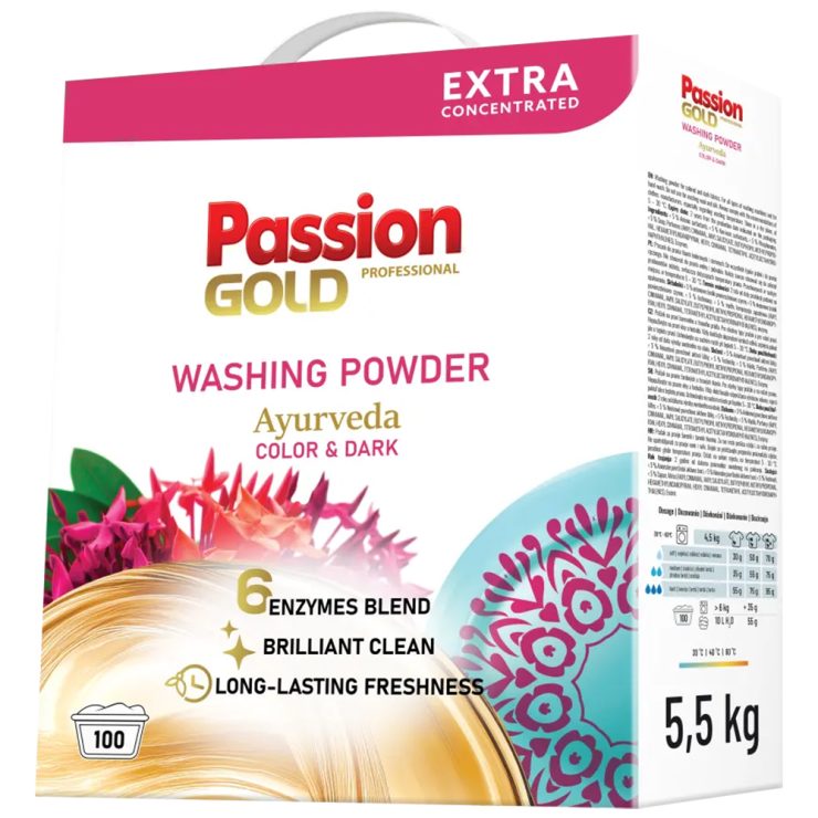 Порошок для прання кольорового Аюрведа, Passion Gold Professional 5,5 кг