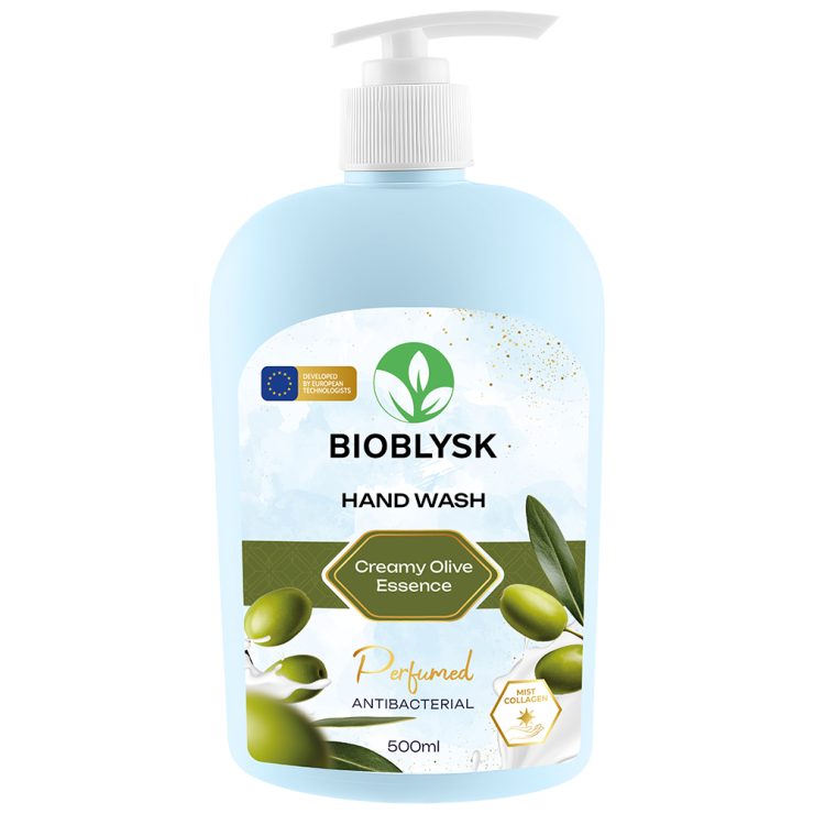 Рідке крем-мило парфумоване антибактеріальне “Creamy Olive Essence”, BioBlysk 500 мл