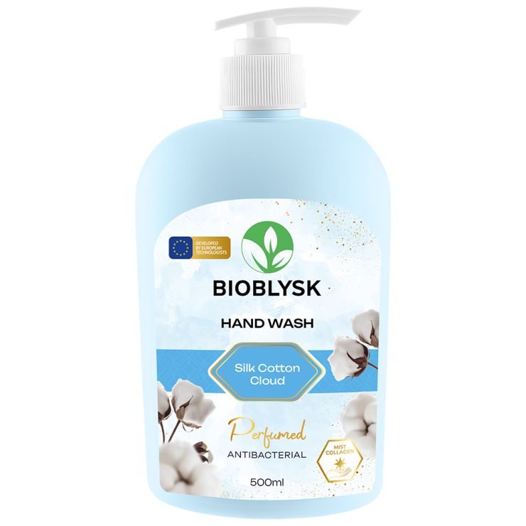 Рідке крем-мило парфумоване антибактеріальне “Silk Cotton Cloud” BioBlysk 500 мл