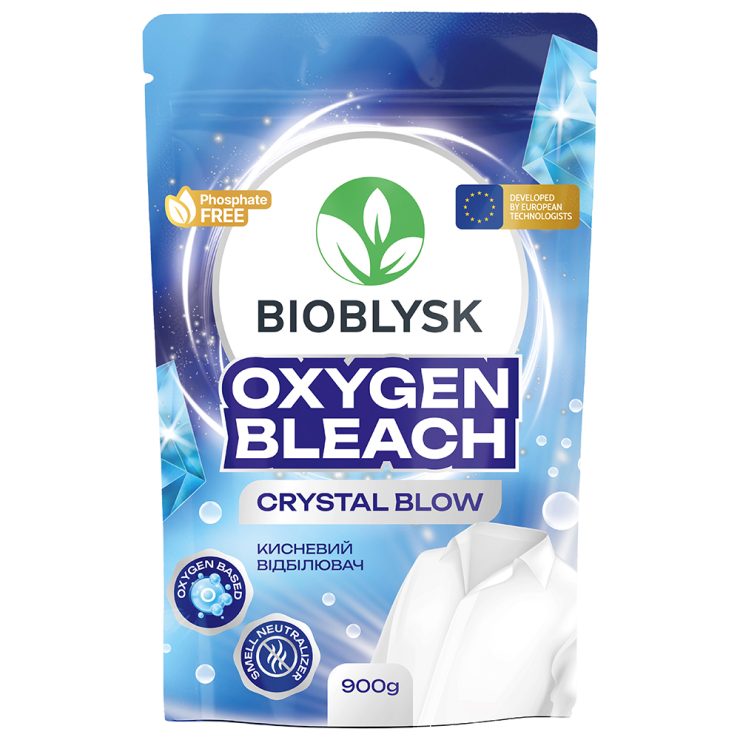 Кисневий відбілювач з активним киснем “Crystal Blow”, BioBlysk 900 г