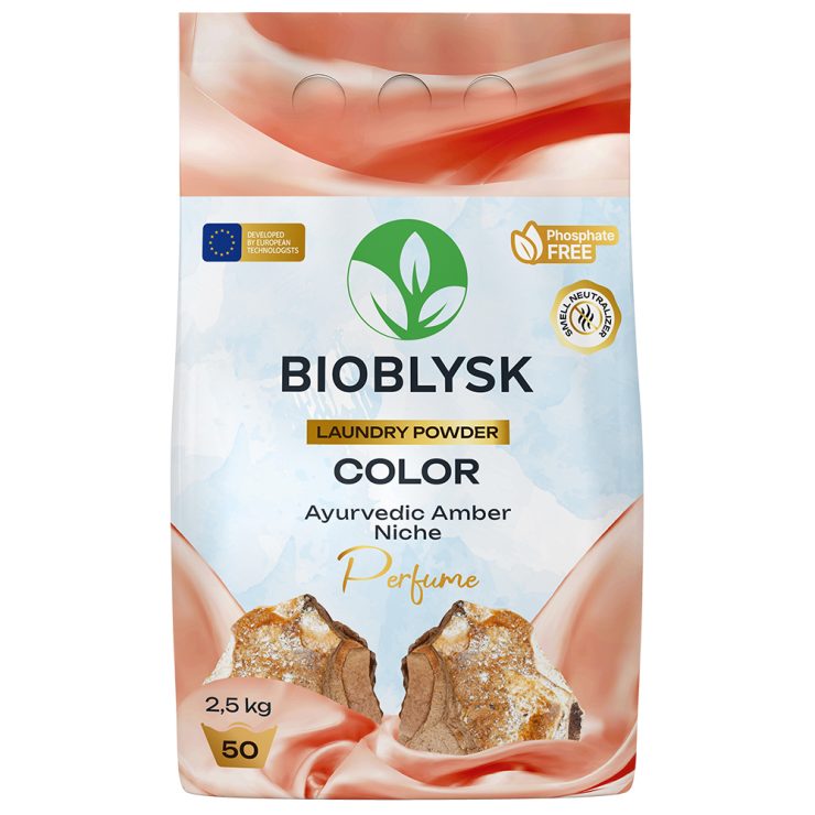 Пральний порошок парфумований “Color & Ayurvedic Amber Niche Perfume”, BioBlysk 2,5 кг