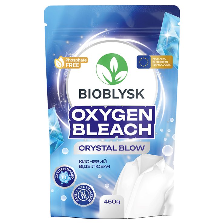 Кисневий відбілювач з активним киснем “Crystal Blow”, BioBlysk 450 г