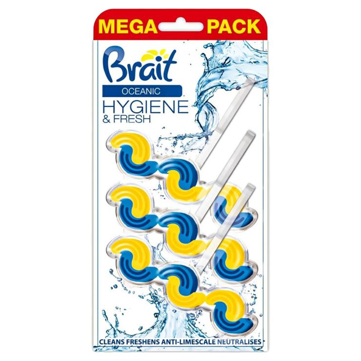 Блок для туалету Oceanic, Brait 3х45 г