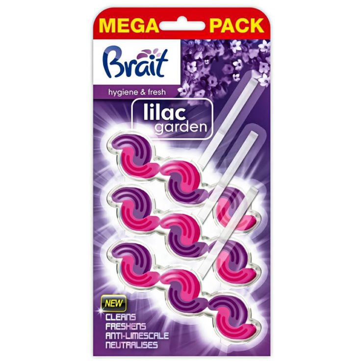 Блок для туалету Lilac, Brait 3х45 г