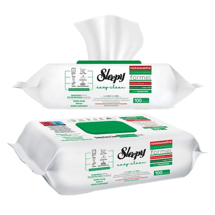 Вологі cерветки для прибирання Easy Clean, Sleepy 100 шт.