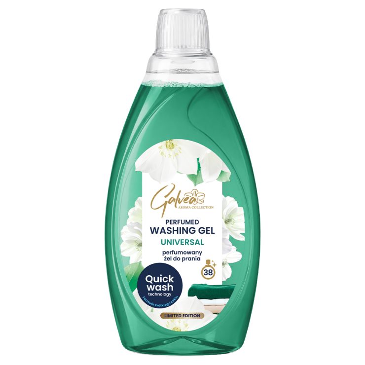 Гель для прання парфумований Universal для короткого циклу прання Quick Wash, Galvea 1,52 л