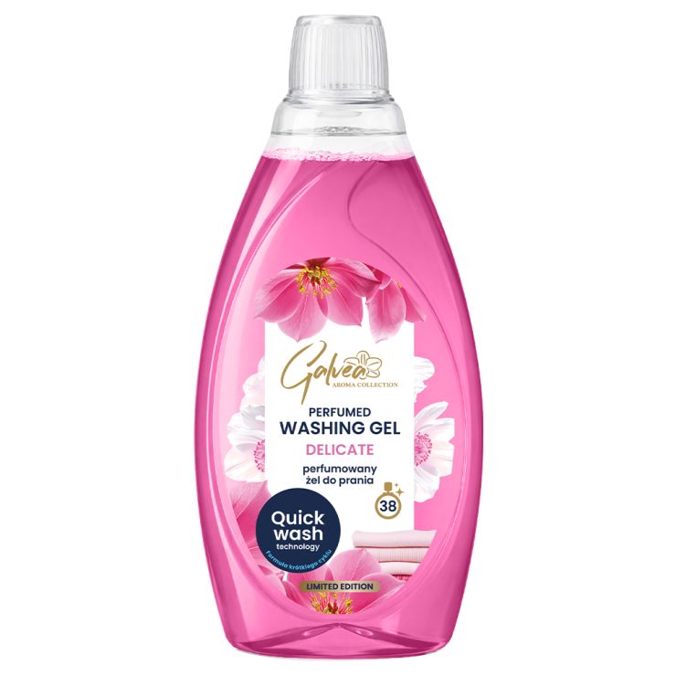 Гель для прання парфумований Delicate для короткого циклу прання Quick Wash, Galvea 1,52 л