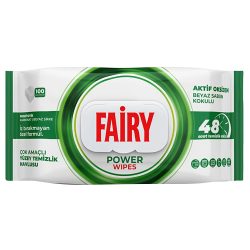 Серветки вологі для прибирання підлоги Power Wibes з ароматом білого мила, Fairy 100 шт.