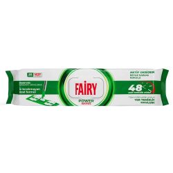 Серветки вологі для прибирання підлоги Power з ароматом білого мила, Fairy 50 шт.