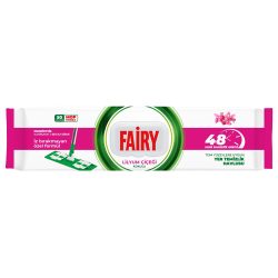 Серветки вологі для прибирання підлоги з ароматом лілії, Fairy 50 шт.