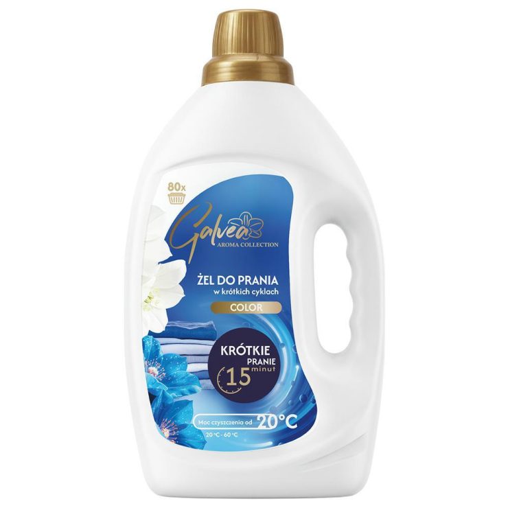 Гель для прання парфумований Color для короткого циклу прання Quick Wash, Galvea 3,2 л