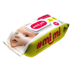 Вологі серветки Дитячі з клапаном, Мі Мі 120 шт