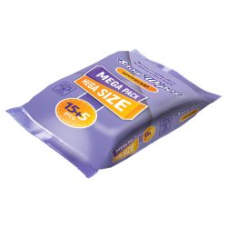 Щоденні вологі серветки універсальні з екстрактом алоє, Snow wipes 15+5 шт
