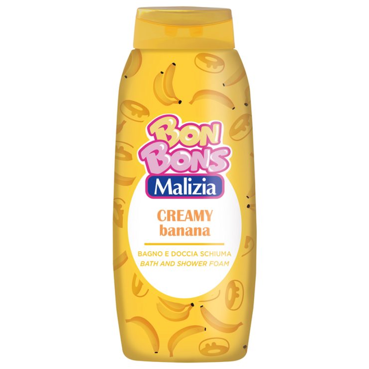 Дитяча гель-піна для ванни та душу Banana, Malizia 500 мл