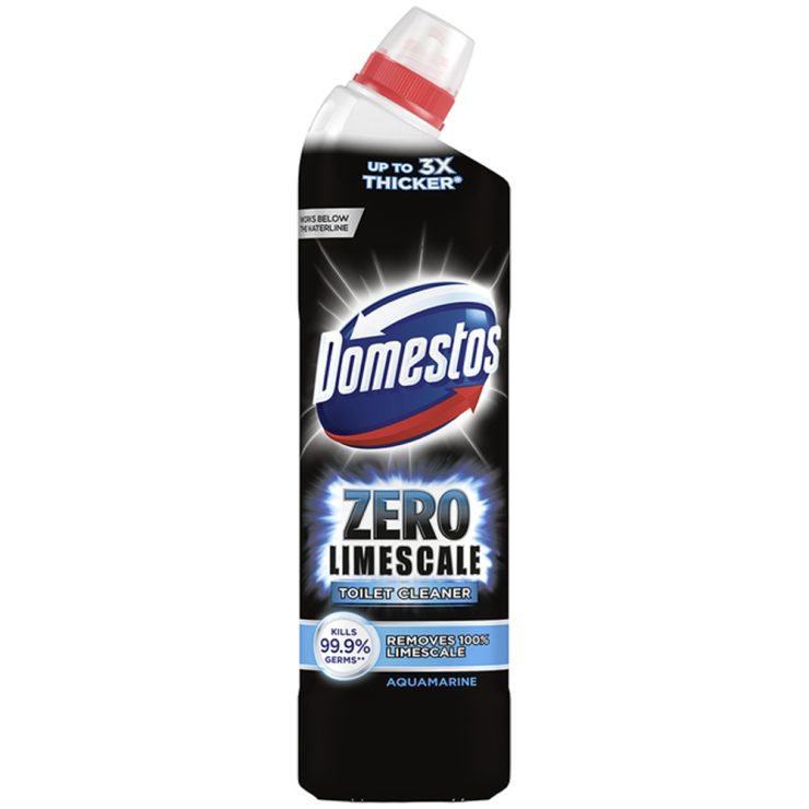 Засіб для чищення унітазу Zero Limescale Аквамарин, Domestos 750 мл