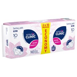 Прокладки для критичних днів Ultra Cotton Feeling 4 краплі DUO, Normal Clinic 20 шт