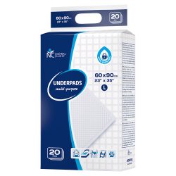 Універсальні гігієнічні пелюшки L Big Pack, Normal Clinic 60×90 20 шт