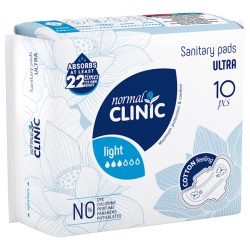 Прокладки для критичних днів Ultra Cotton Feeling 3 крапель, Normal Clinic 10 шт