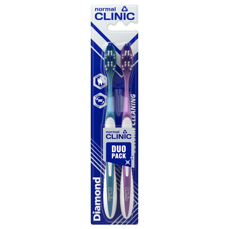 Зубна щітка Diamond medium, Normal Clinic 1+1