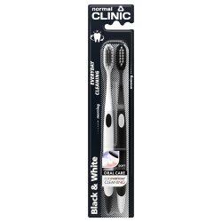 Зубна щітка Black & White soft, Normal Clinic 1+1