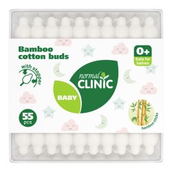 Дитячі ватні палички бамбукові, Normal Clinic 55 шт