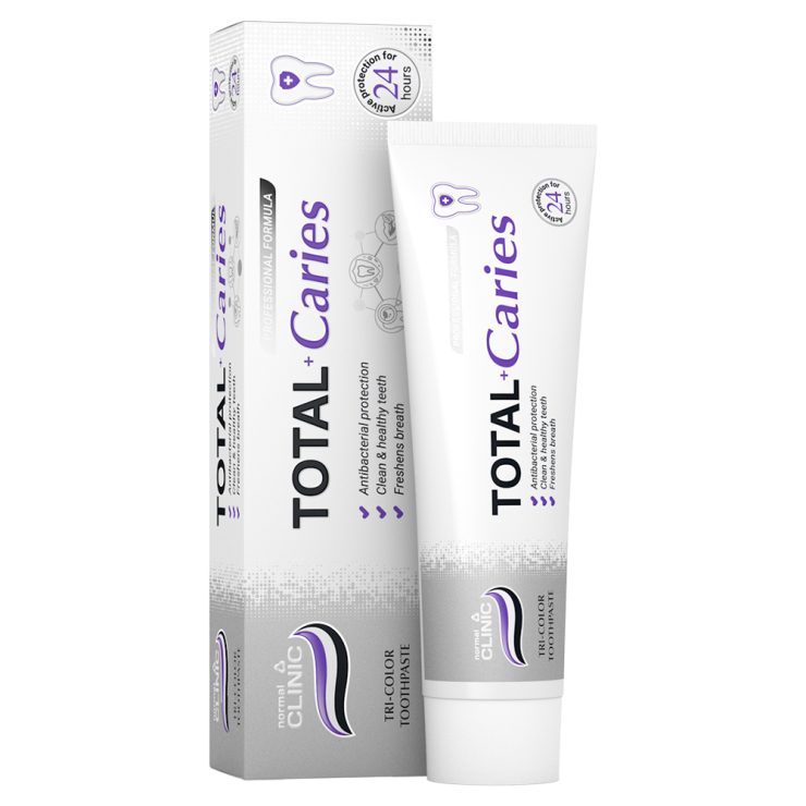 Зубна паста Total+ Карієс, Normal Clinic 100 мл